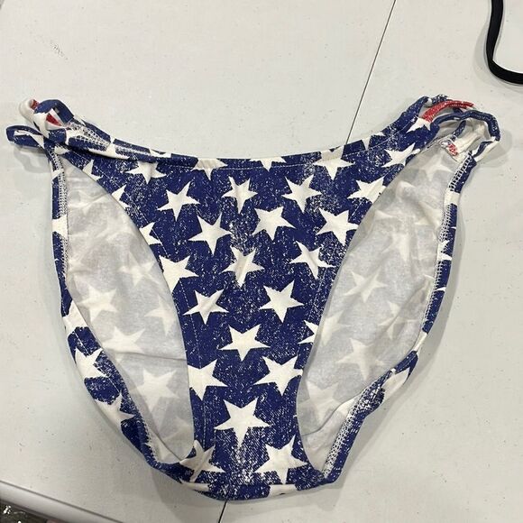 NWOT Carabella Stars Stripes USA Bikini Bottom.  Size 14 XL plus - Picture 1 of 6
